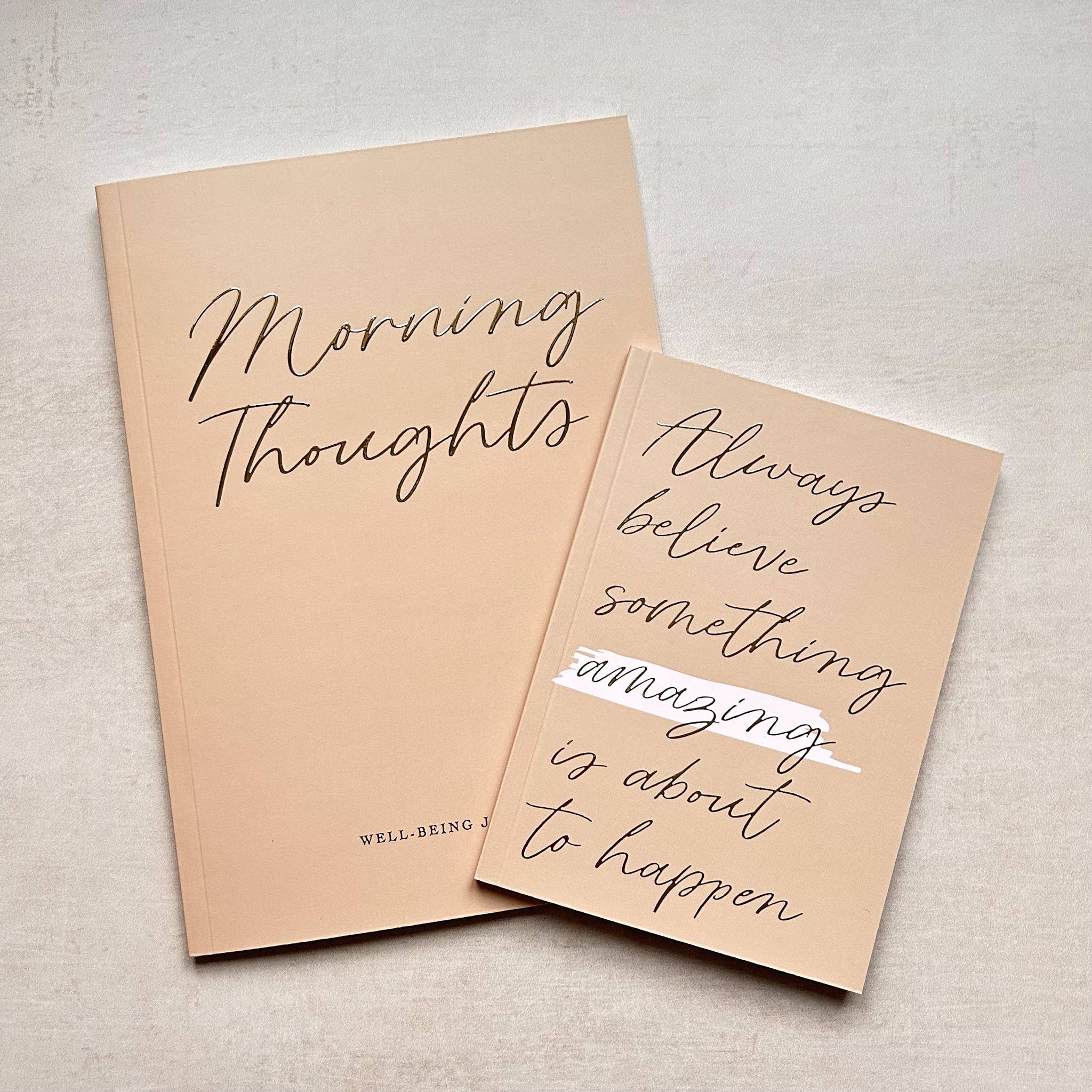 Três Paper Co - Vente Journal intime - Journal de bien-être Morning Thoughts avec dorure7