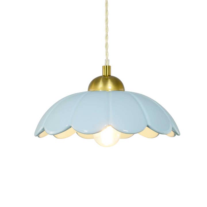 C-Création - Wholesale Chandelier/Hanging Light - Claris colored ceramic pendant and textile cord19