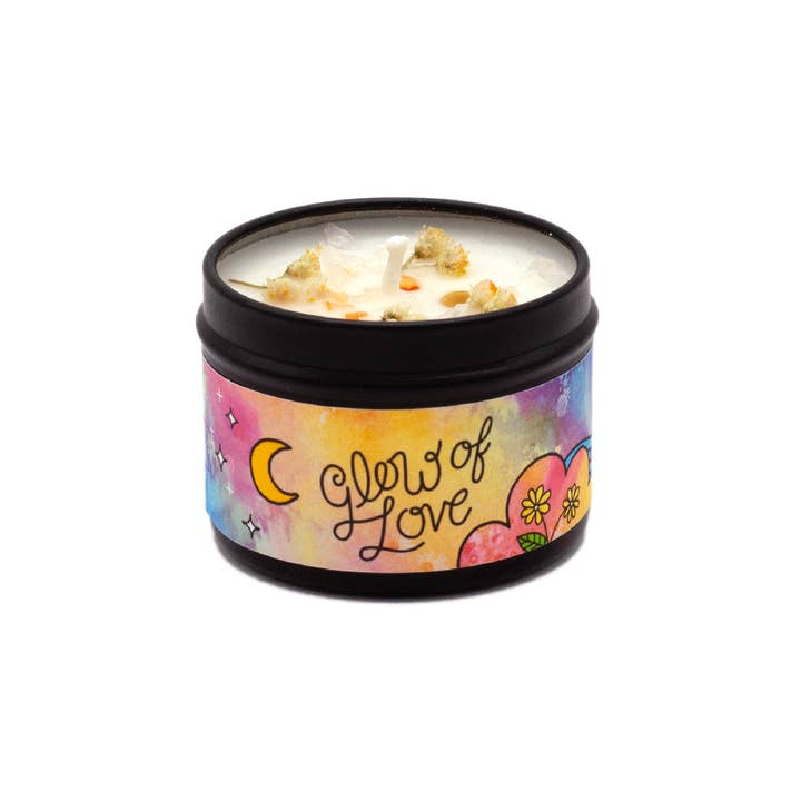 Rachel Beyer - Vente Bougies de voyage - Bougie d'aromathérapie magique Glow of Love - Floral & Spice1