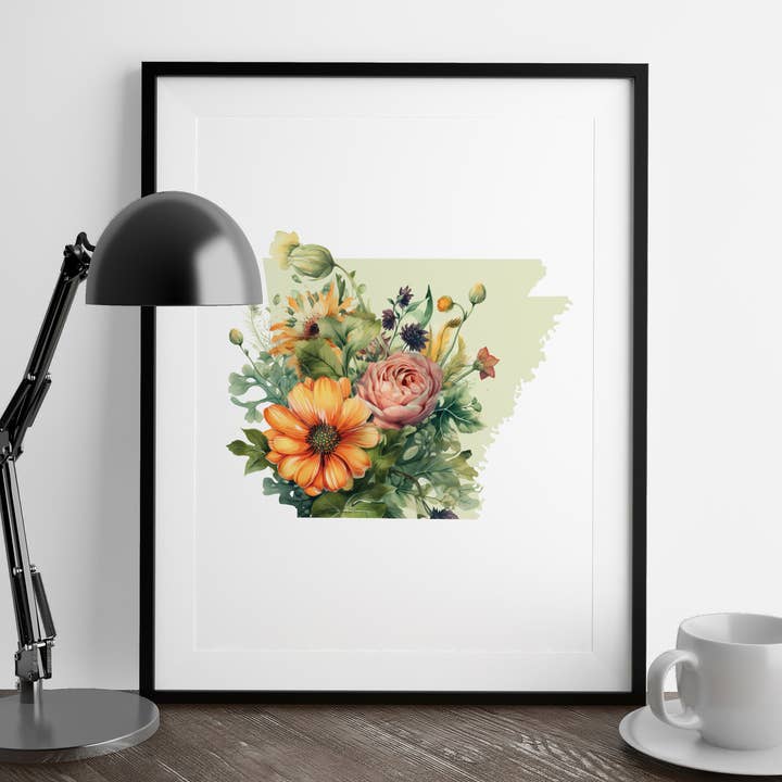 Arkansas Sommer Kunstdruck | Vier-Jahreszeiten-Serie für den Großhandel von Paperfinch Design