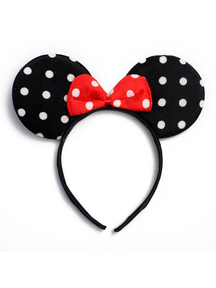 Serre-tête à pois en forme d'oreille de souris pour la vente par MYS Wholesale Inc