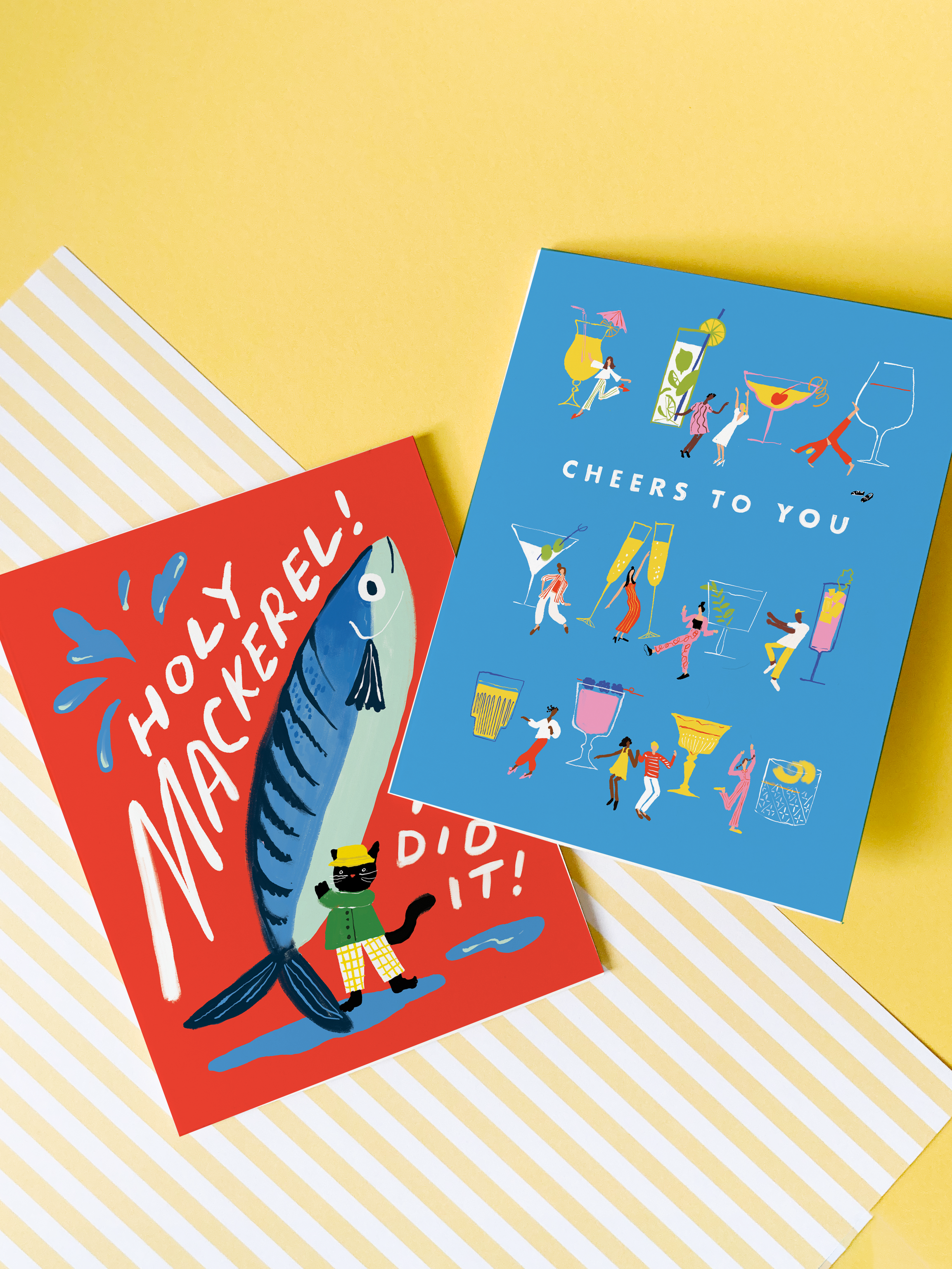 Karen Schipper - Wholesale Congratulations Card - Holy Mackerel - Fish Pun Congratulations Card2