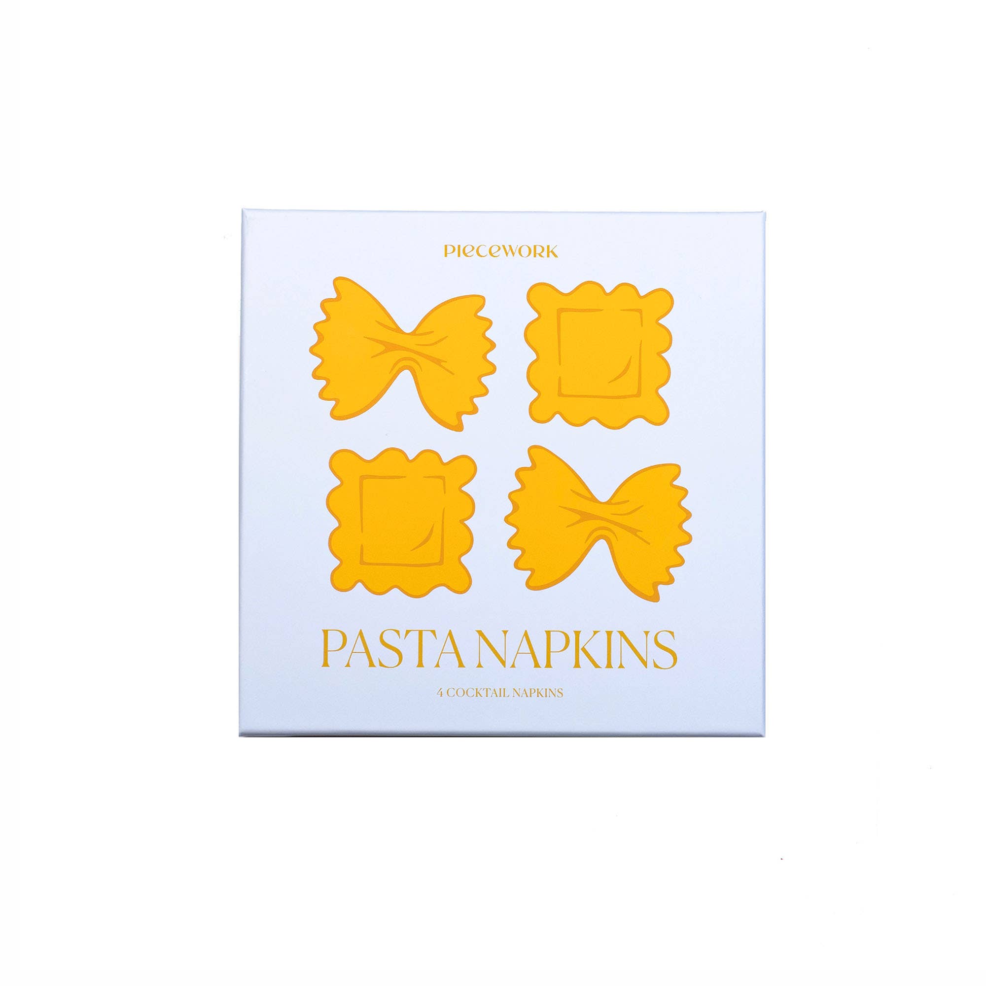 Piecework - Wholesale Dinner & Cloth Napkin - Pasta Cocktail Napkins - Set Of 40