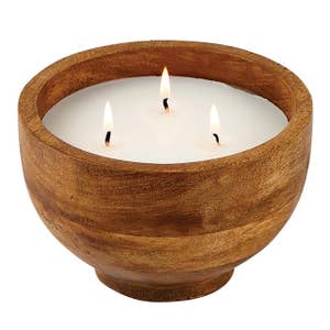 Wholesale 16OZ Wood Dough Bowl Candle for your store - Faire