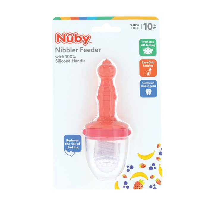 Nuby - Wholesale Feeding Set - Baby - Nibbler Silicone Feeder with Handle