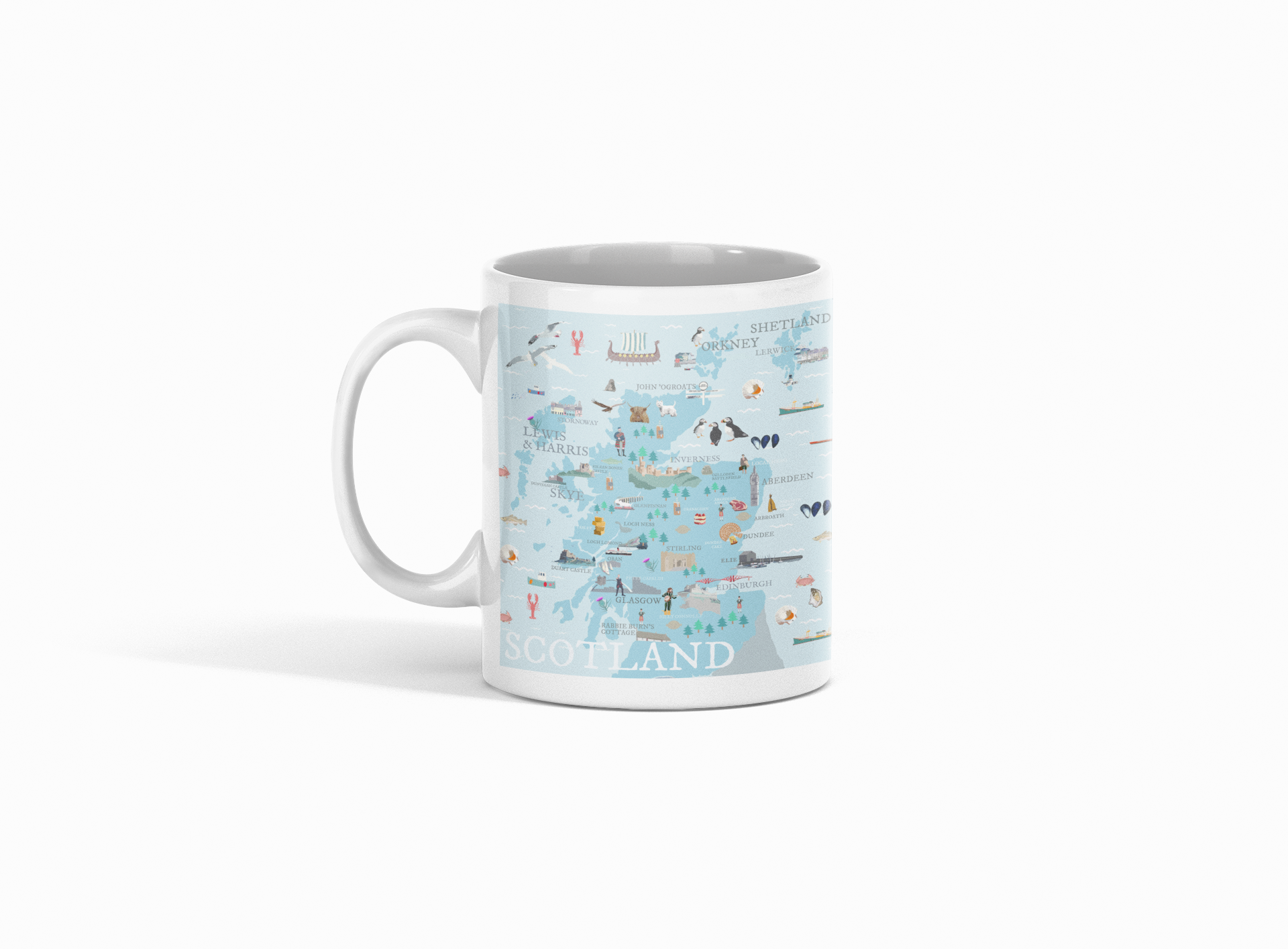 Betty Boyns Designs – wholesale Coffee mug – ILLUSTRATED MAP MUGS45