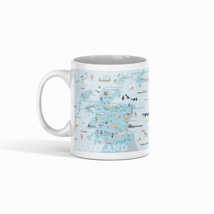 Betty Boyns Designs – wholesale Coffee mug – ILLUSTRATED MAP MUGS45