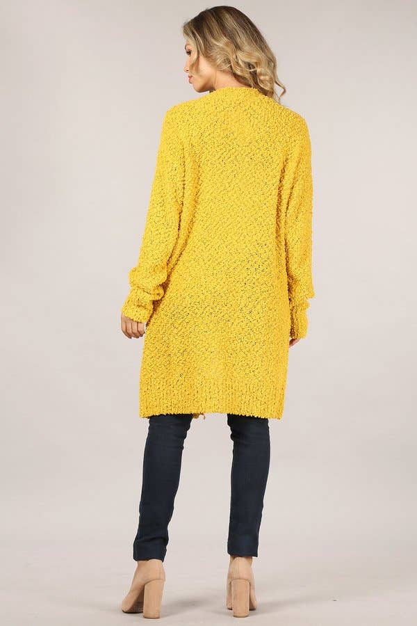 Oceanus Apparel - Wholesale Cardigan - Dames - OUG80160 Met Solid Popcorn versierde vesttrui20