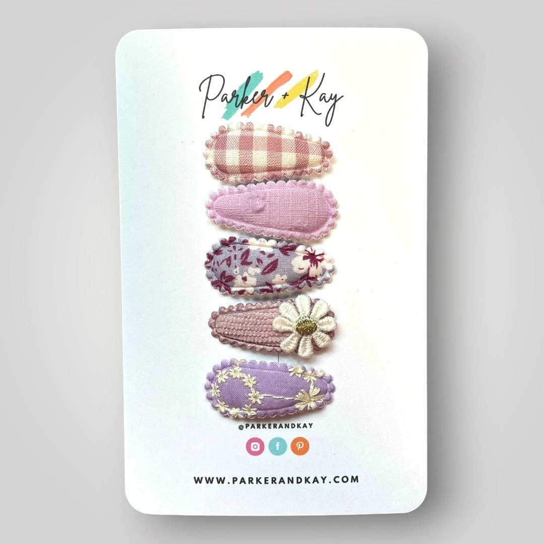 Parker and Kay Collective - Wholesale Hair Clip - Kids - Mystery Bag | Fabric Snap Clips6