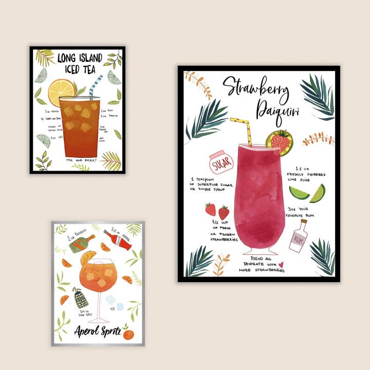DesignPlace - Wholesale Art Print - Aperol Spritz Recipe A4 sheet2