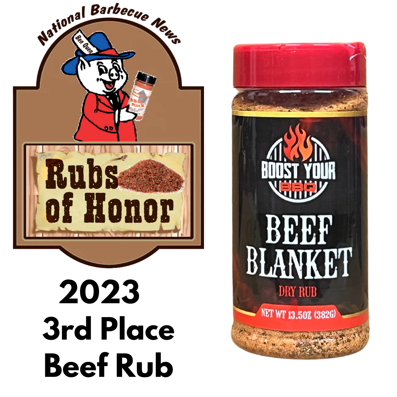 Boost Your BBQ - Vente Marinades en poudre - Couverture en bœuf BBQ Rub3