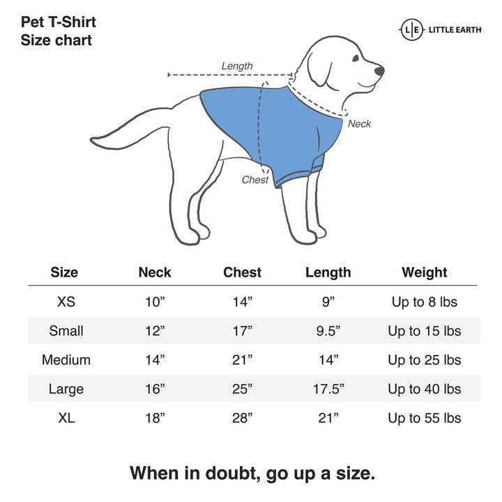 Little Earth Productions - Wholesale Pet Shirt - Dog - NFL Buffalo Bills Neon Pet T-Shirt