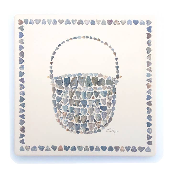 Love Rocks Me® - Wholesale Trivet - Destination | Nantucket Basket trivets0