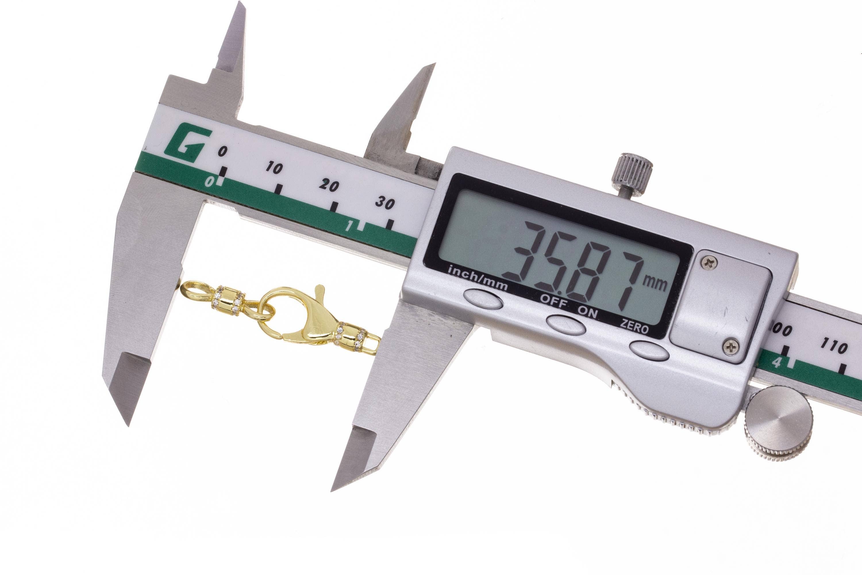 Jewel Pledge - Wholesale Clasp - Gold CZ Pave Large Lobster Clasp for Jewelry Making,CLG2465