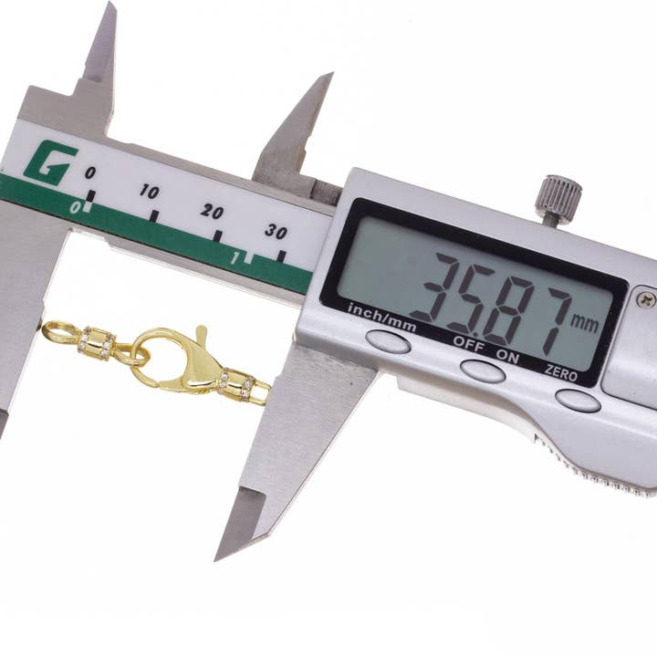 Jewel Pledge - Wholesale Clasp - Gold CZ Pave Large Lobster Clasp for Jewelry Making,CLG2465