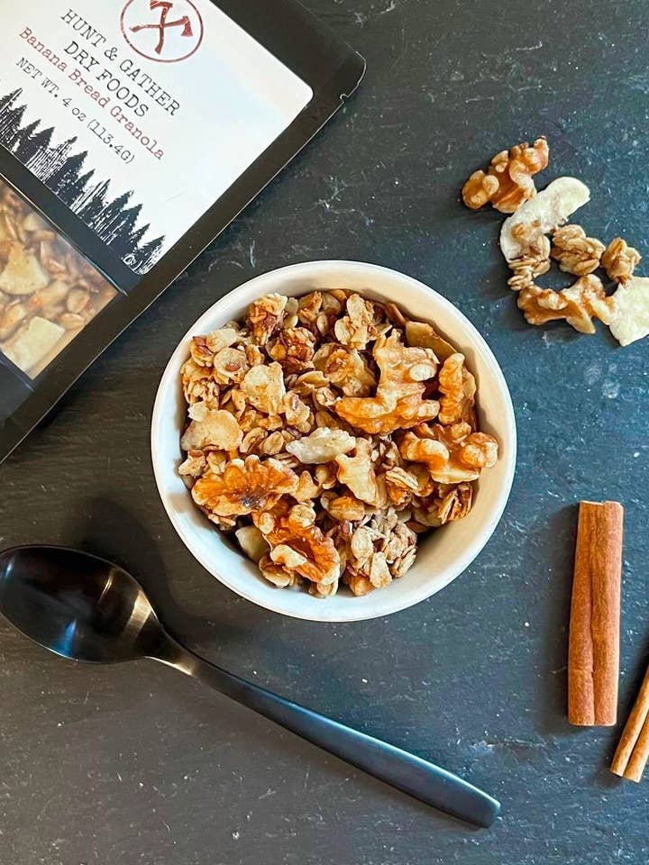 Banana Bread Granola for wholesale by Hunt and Gather Dry Foods