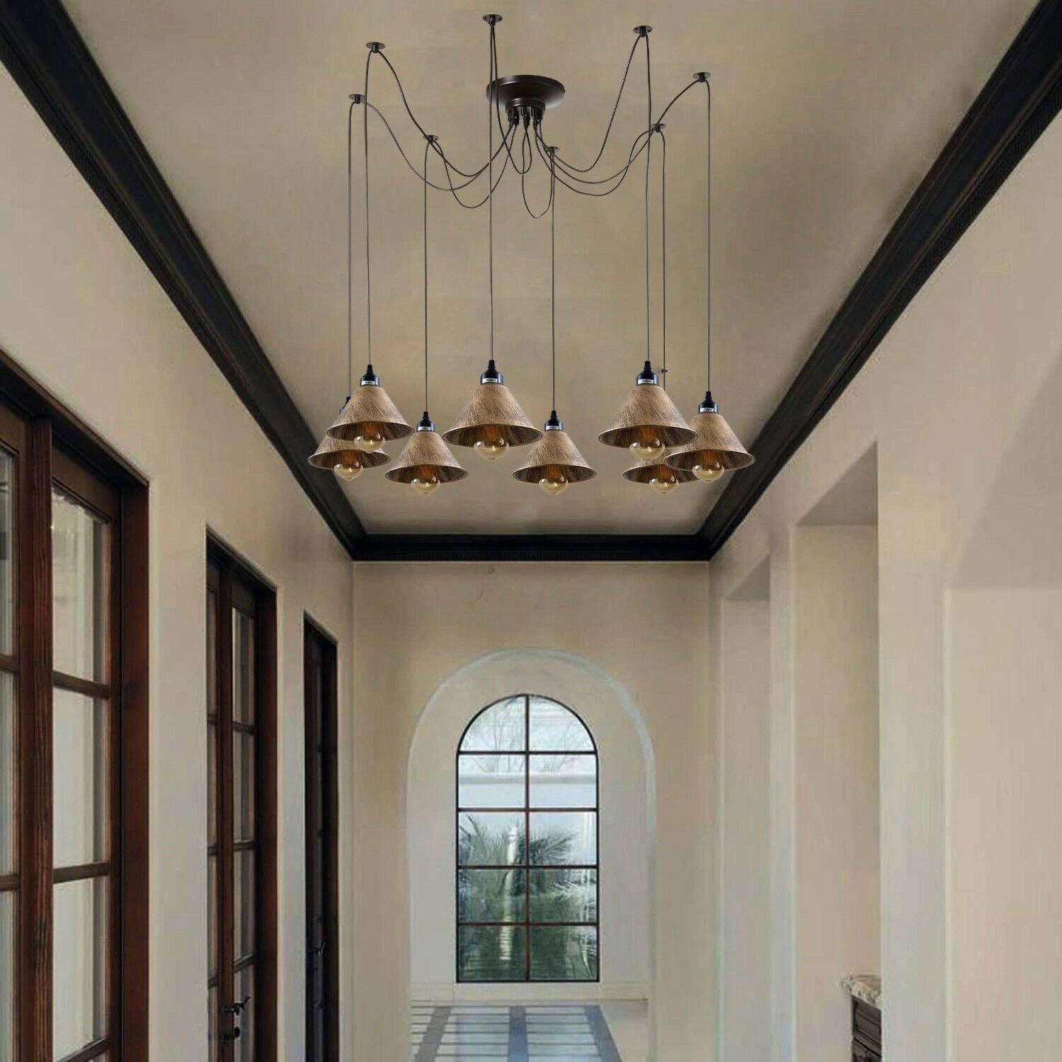 Ledsone - Wholesale Chandelier/Hanging Light - Industrial Retro Modern 8Way Vintage Loft Spider Light5