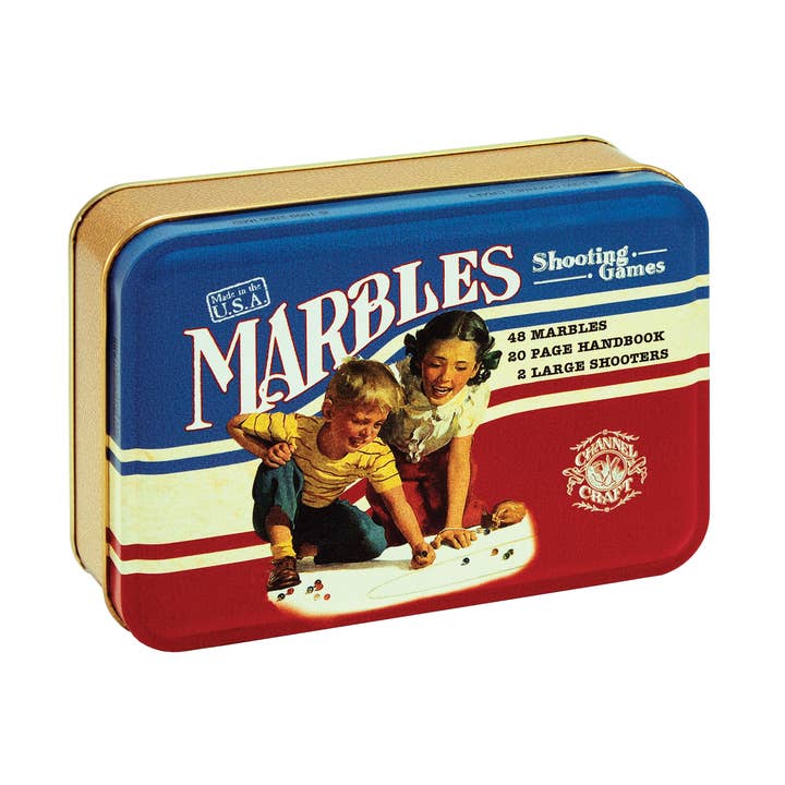 Marbles in a Classic Toy Tin for wholesale by Channel Craft