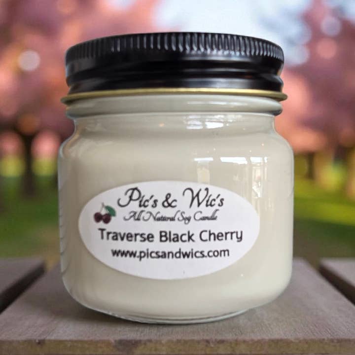 Traverse Black Cherry Soy Candle & Melt for wholesale by Pic's & Wic's LLC