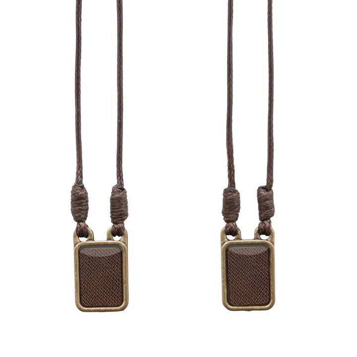 Oremus Mercy - Wholesale Prayer Beads Necklace - Scapular Sacred Heart of Jesus + Lady of Mt. Carmel 15.25"