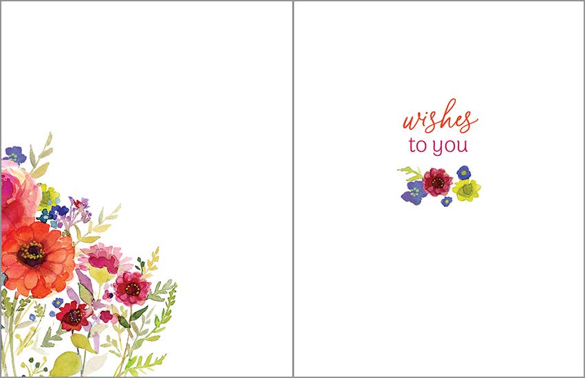 GINA B DESIGNS - Wholesale Anniversary Card - Anniversary Greeting Card - Celebrate Flowers1