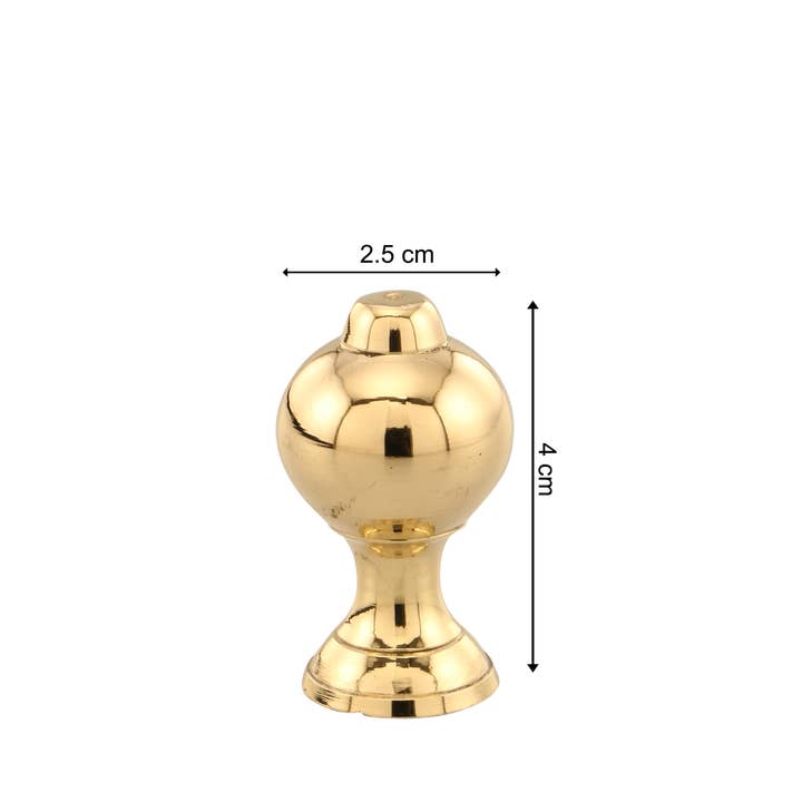 Brass Knob Round Pointed Small for wholesale by Alza