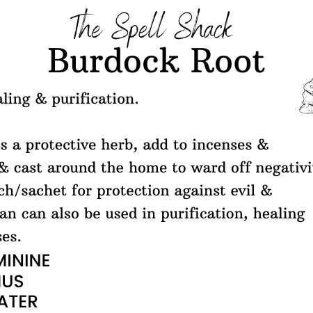 Witchuals - Rituals & Spellwork Apothecary - Wholesale Meditation Supplies - Burdock Root3