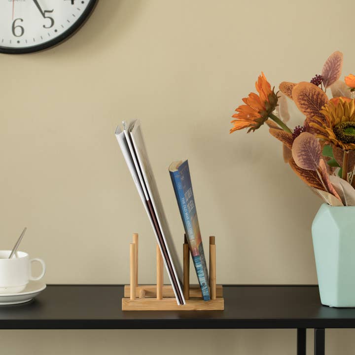 Quickway Imports – wholesale Dish-drying mat/rack – Set of 2 Bamboo Wooden Dish Drainer Rack, Plate Rack6