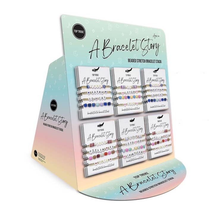 Top Trenz Inc - Wholesale Beaded Bracelet - A Bracelet Story - Eras Edition Beaded Stretch Bracelets Set