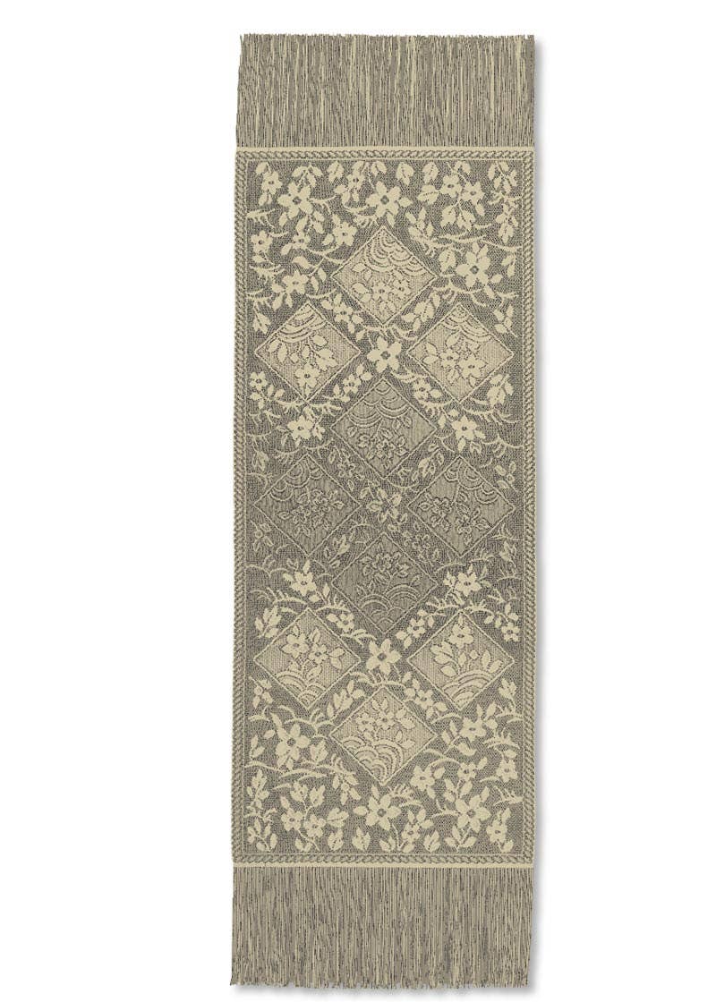 Heritage Lace - Wholesale Table Runner - Chantilly 14x66 Gold Lace Fringed Table Runner