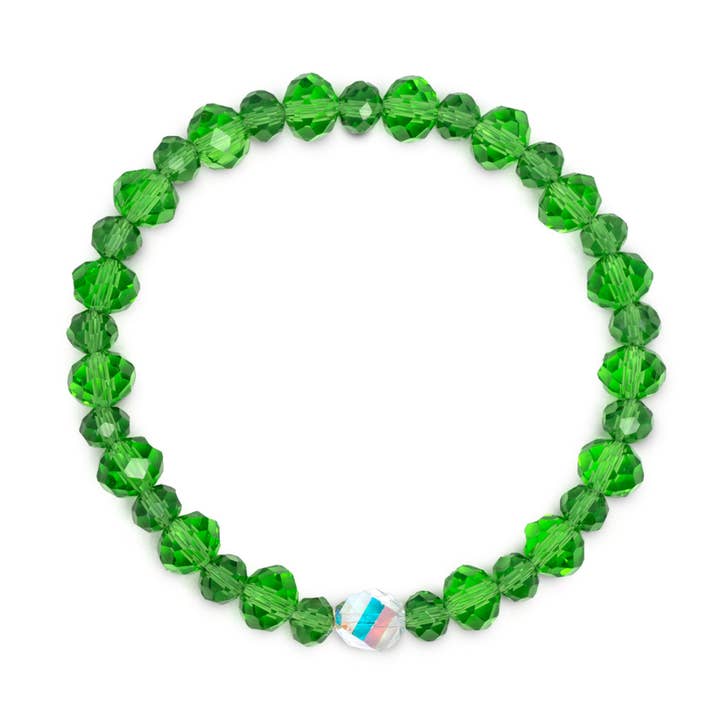 JoJo Loves You® - Wholesale Beaded Bracelet - Fern Twinkle Stacker