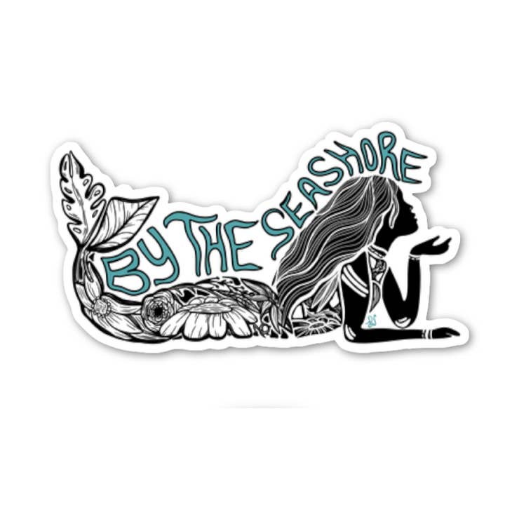 By the Seashore Mermaid Sticker for wholesale by J.Alexis Designs