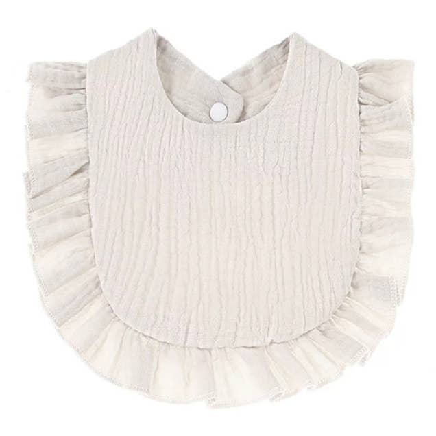 Zsa Zsa & LoLLi Monogram Blanks - Wholesale Bib - Baby - Muslin Ruffle Toddler Bib ($4 ea) Baby Gift, Shower Gift8