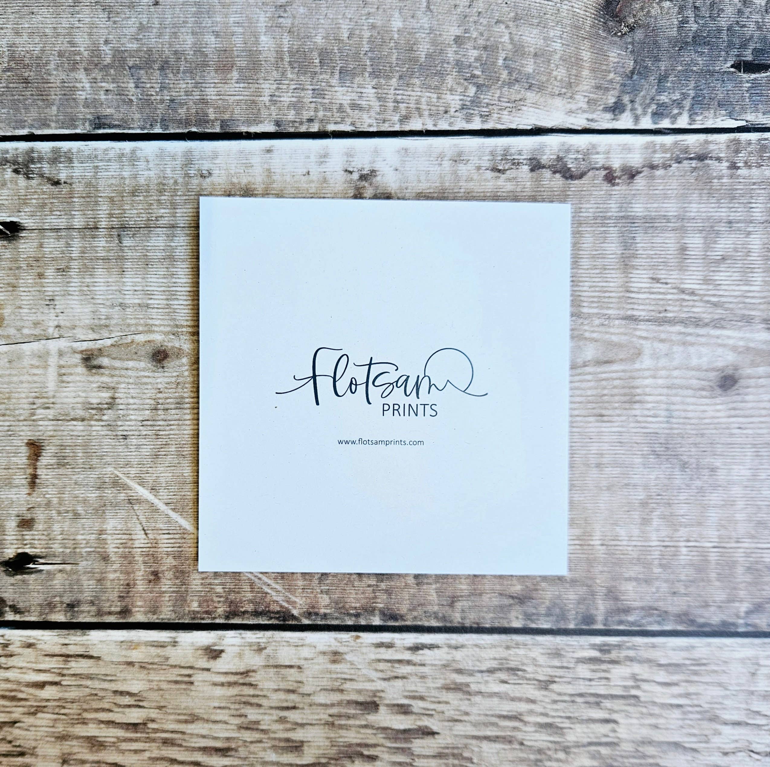 Flotsam Prints - Wholesale Everyday Greeting Card - Sunflower Field - Single Square Greetings Card4