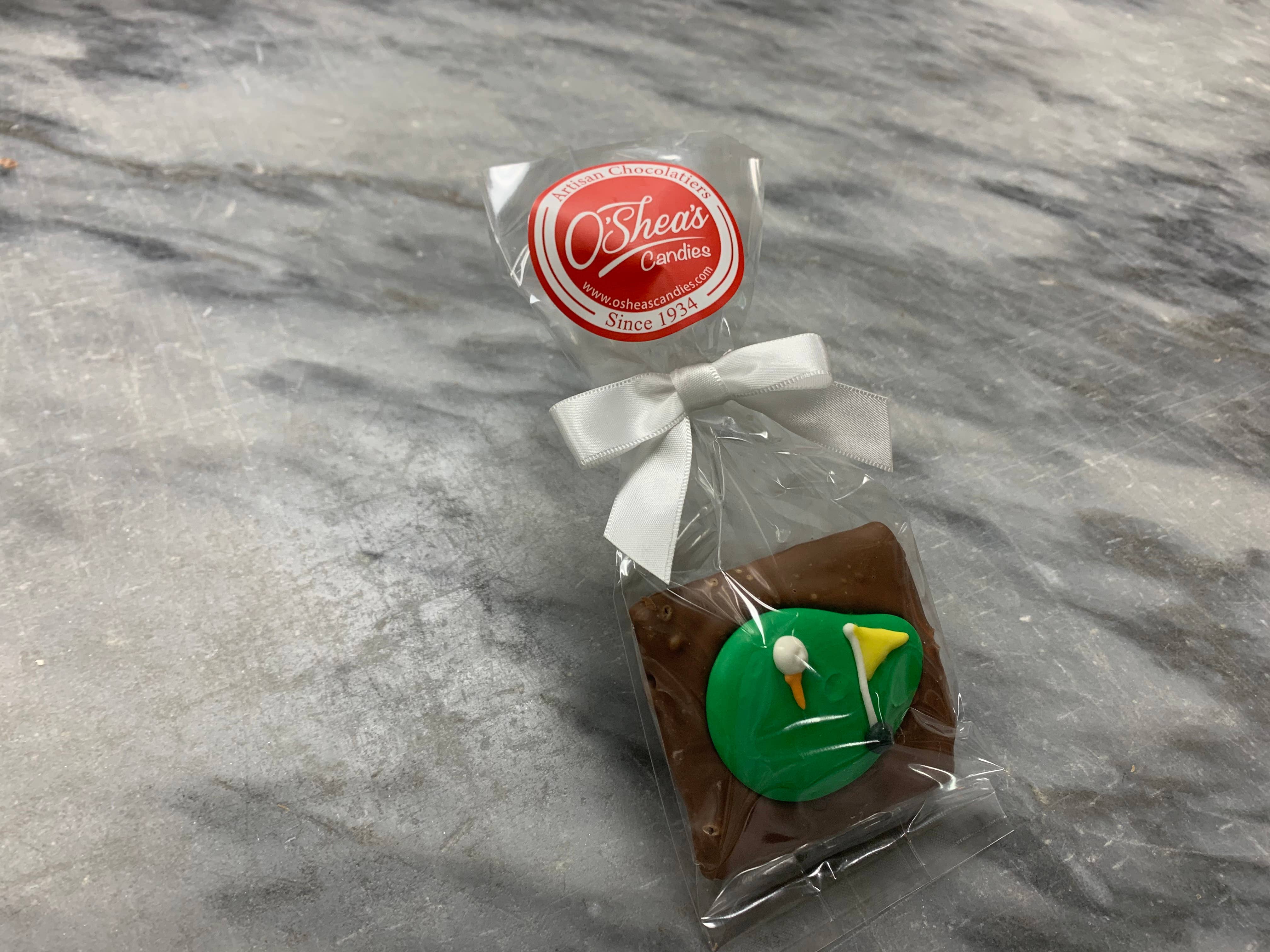 O'Shea's Candies Sweet Shop - Wholesale Chocolate Covered Sweets - O’Golf Green 🏌️‍♂️Graham’s - Milk Chocolate 1PK w/ Flair2