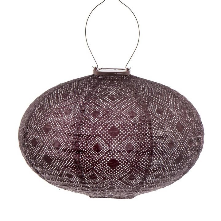 Lumiz Lampion Solare Ovale a Mosaico - 40cm - Prugna per la vendita all'ingrosso da parte di Lumiz