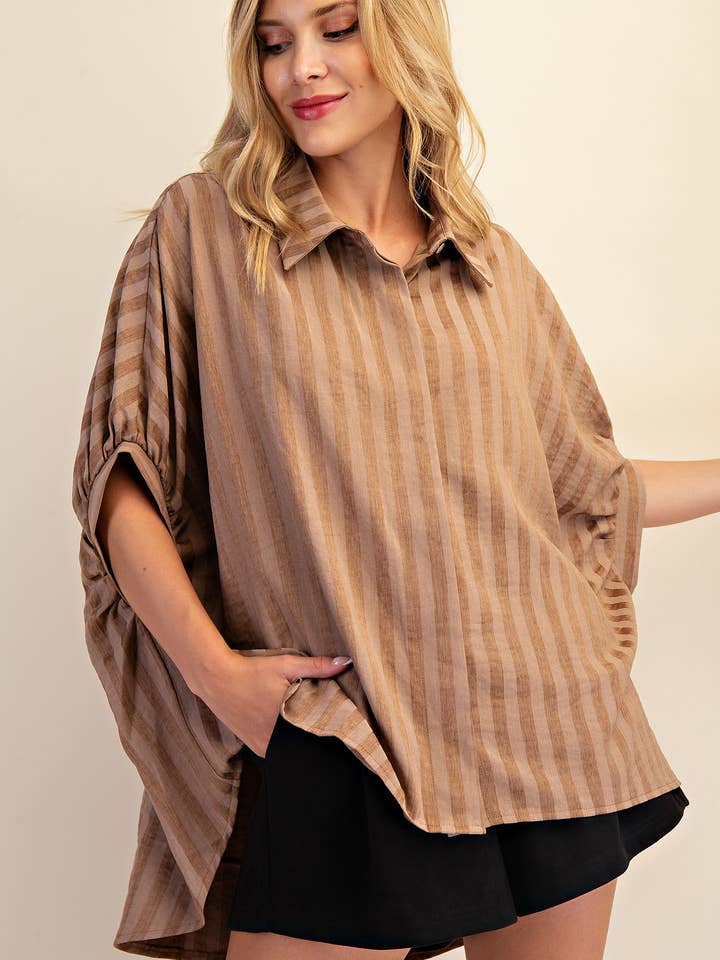 Collar Neck Oversized Button Down Shirt and other Purchase Wholesale oversized button down. Free Returns & Net 60 Terms on Faire trending on Faire.