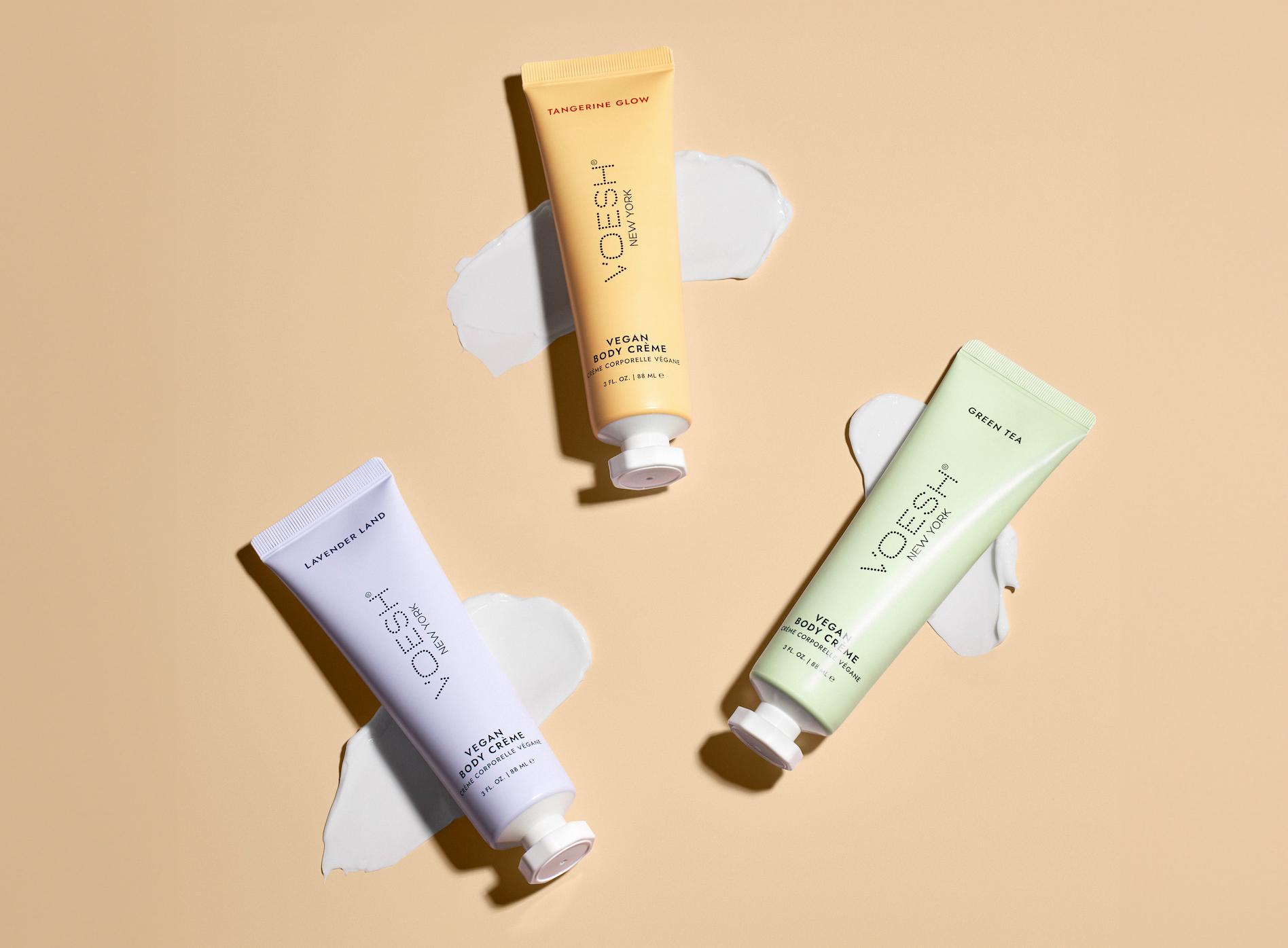 VOESH New York - Wholesale Hand Cream/Lotion - Vegan Body Creme Trio Retail(Green Tea, Lavender, Tangerine)2