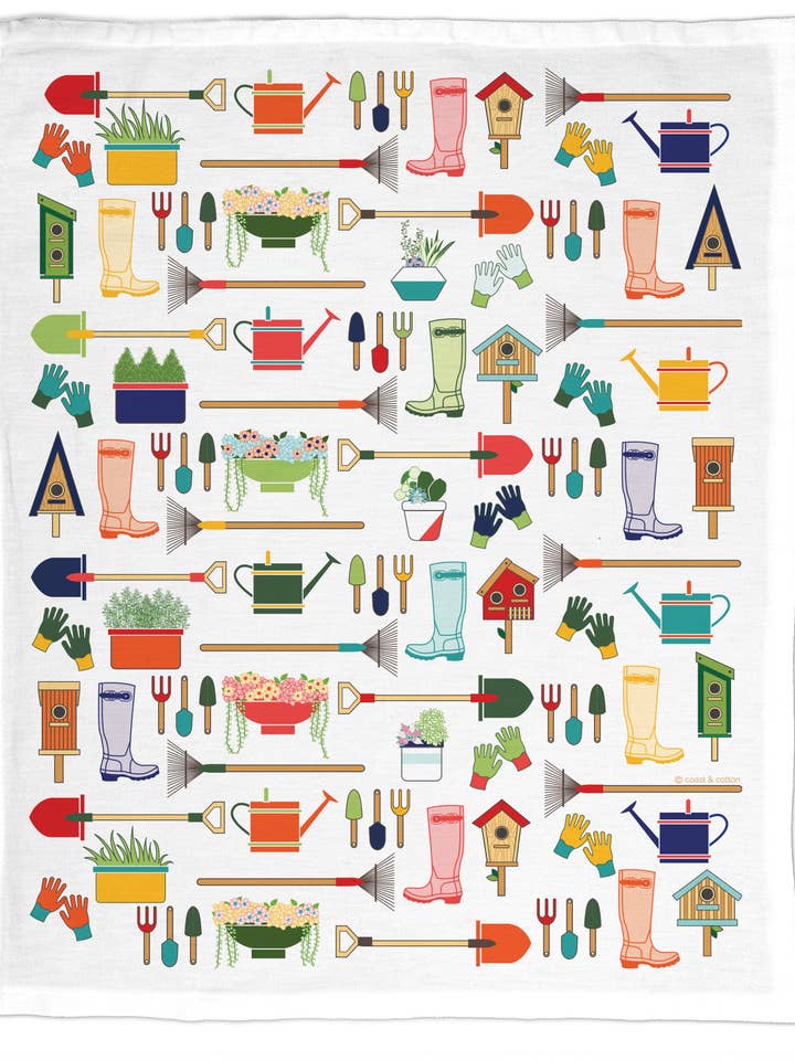 Trädgårdsredskap, Ekologisk bomullshandduk för wholesale av Coast & Cotton