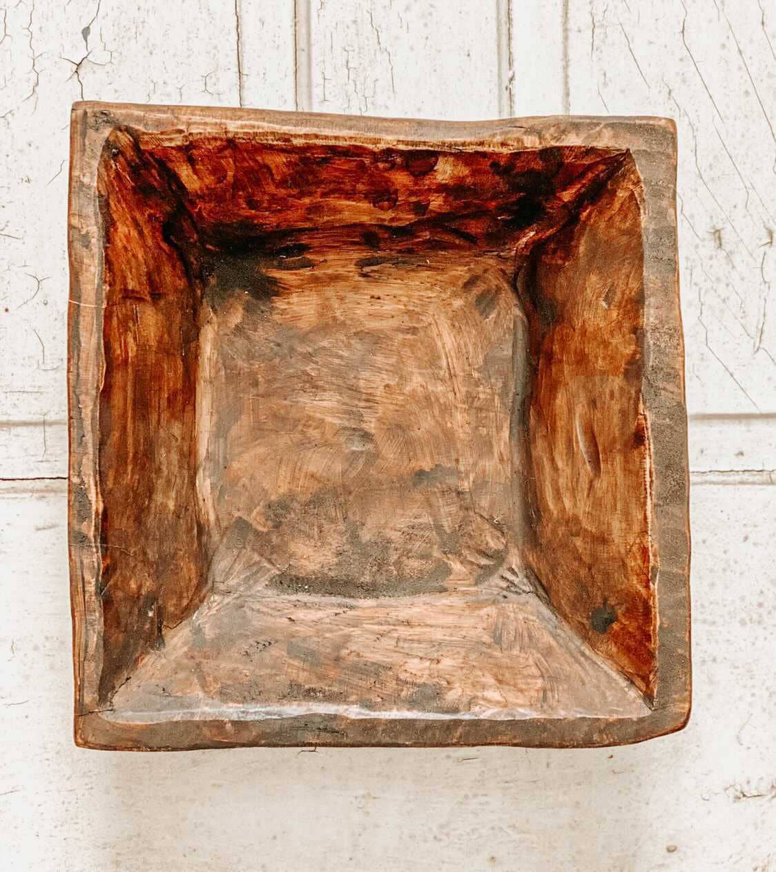 Rustic Farm – wholesale Decorative plate/dish/bowl – Square Wooden Bowl, Handmade, Farmhouse Décor #B - 7.120
