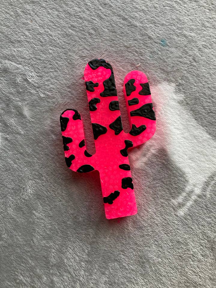 Cow Print Cactus Car Freshie for wholesale by AndersonDesignsMS