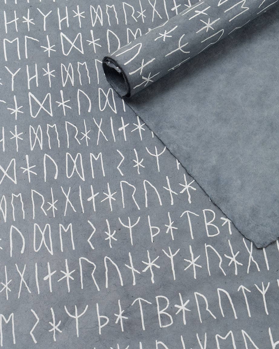 Cognitive Surplus - Wholesale Flat Wrap - Norse Runes Wrapping Paper (Case of 6)0