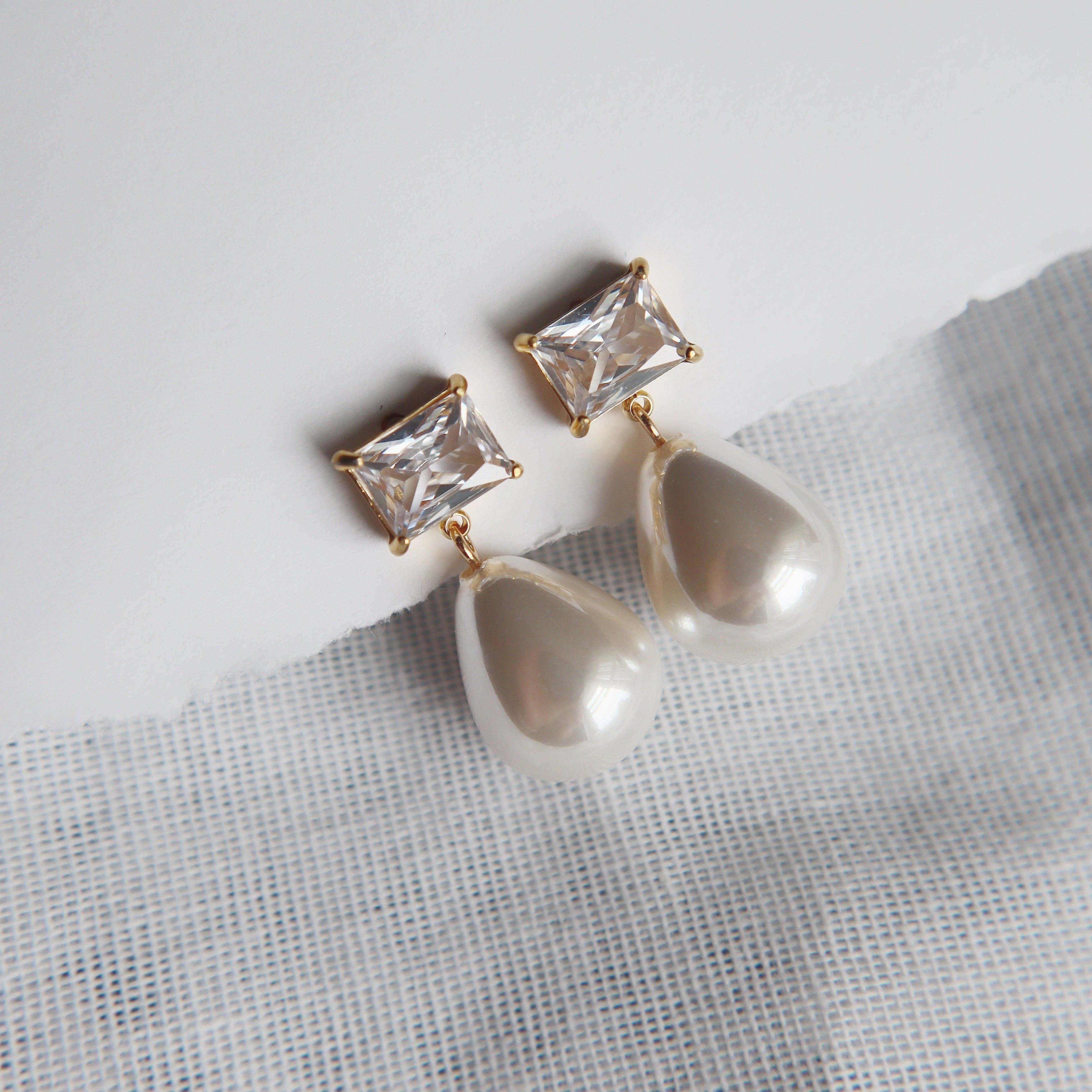 JESSA Jewelry - Wholesale Dangle Earrings - June Earrings | Elegant Pearl Earrings2