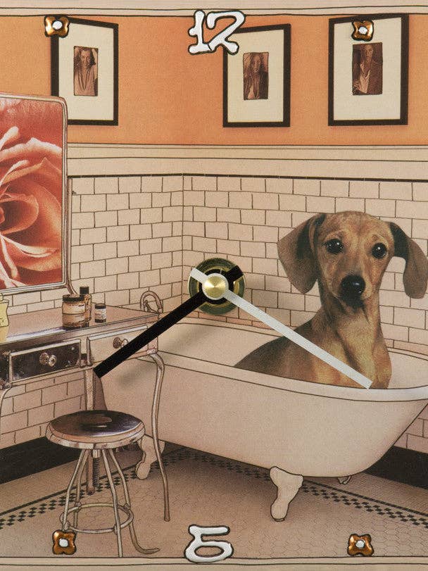 Het is een Rosie Life, Collage Clock voor wholesale door Lea Alboher