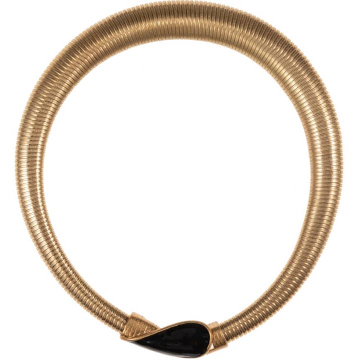 Verita Lane - Wholesale Schakelketting - Vintage metalen slangenketting met emaille korte halsketting schakel & cha3