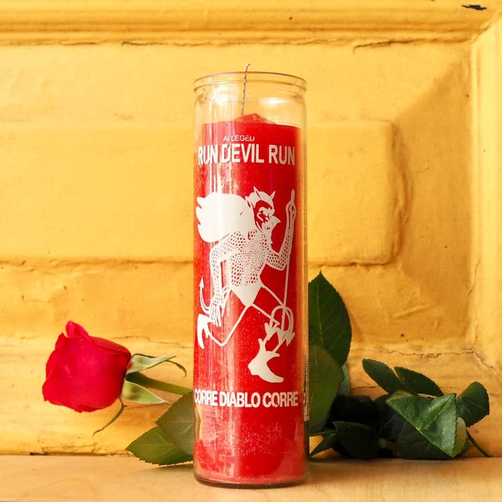 Santa Sabina - Wholesale Votive Candle - Run Devil Run Ritual Prayer Candle