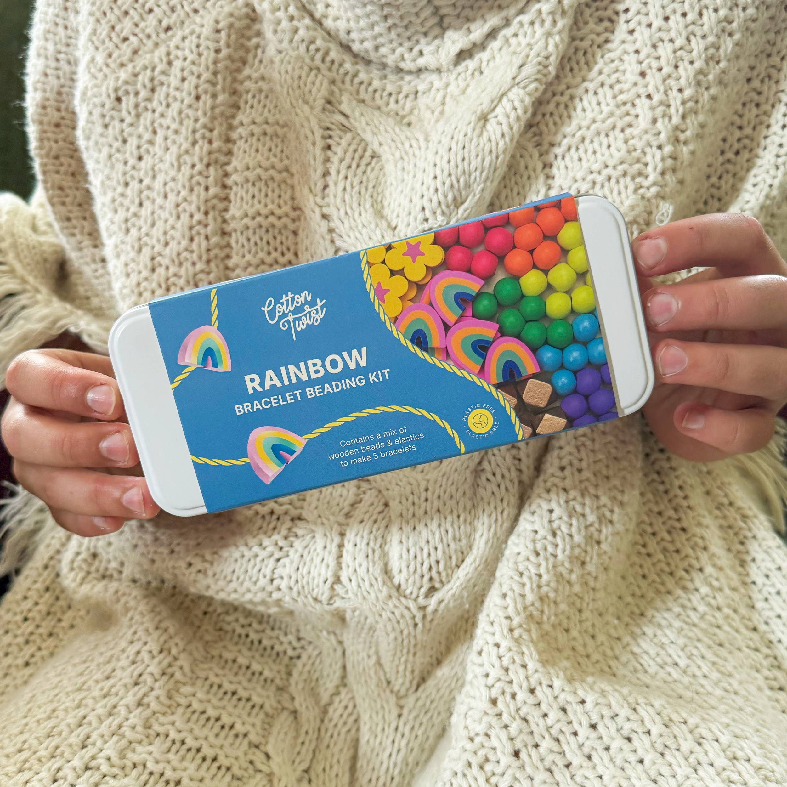 Cotton Twist (USA DUTIES PAID) - Wholesale DIY Jewelry - Kids - Rainbow Bracelet Bead Kit1