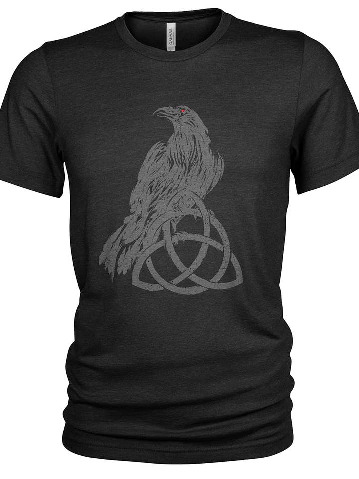 Authentic Vikings Dark Raven Men's T Shirt for wholesale by Union Made Raw Denim