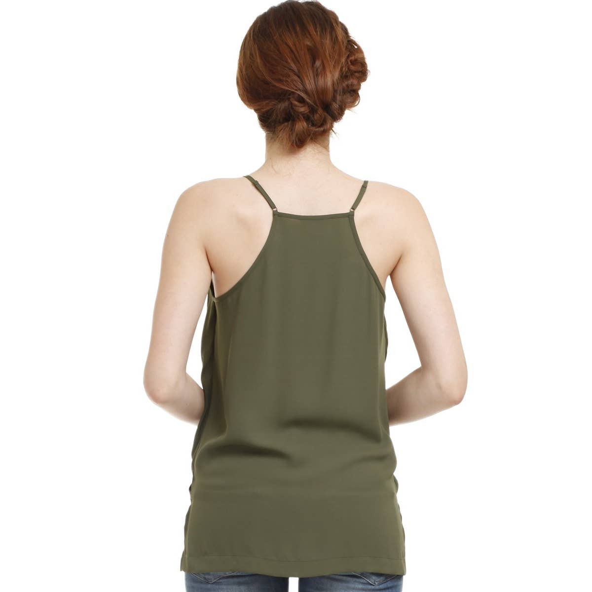 Naked Zebra Rack - Wholesale Tank Top - Women's - Cross Over Spaghetti Strap Top1