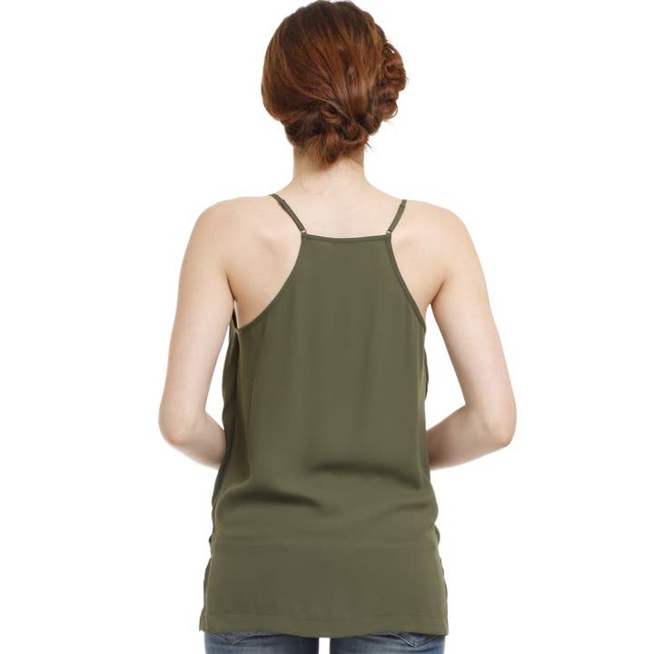 Naked Zebra Rack - Wholesale Tank Top - Women's - Cross Over Spaghetti Strap Top1